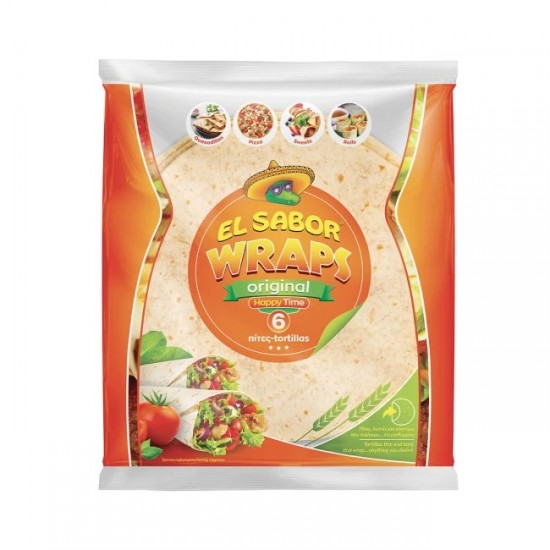 EL SABOR 240G 20CM 6-ΤΜΧ TORTILLA HAPPY TIME