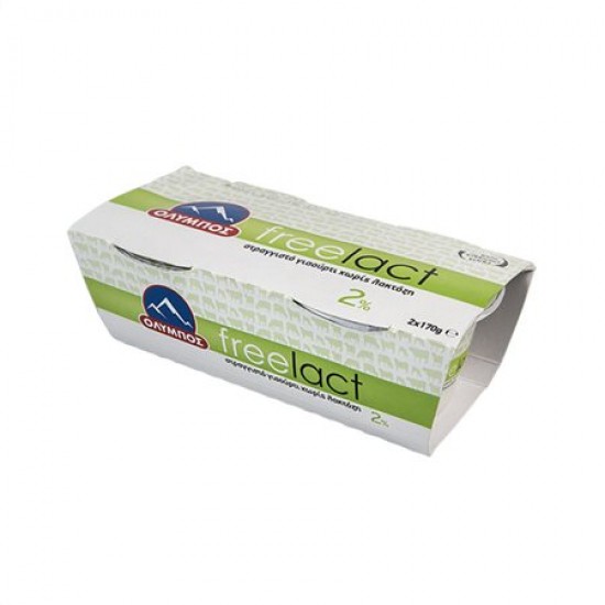 ΟΛΥΜΠΟΣ 170Gx2 ΓΙΑΟΥΡΤΙ ΣΤΡΑΓ. FREELAC 2% ΛΙΠΑΡΑ