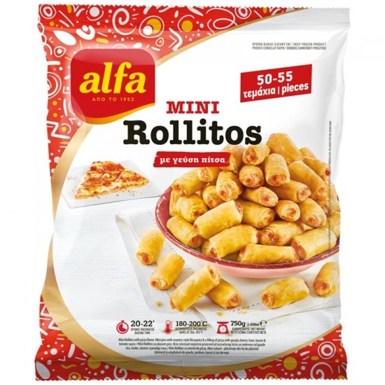 (-20%)ALFA 750G MINI ROLLITOS PIZZA