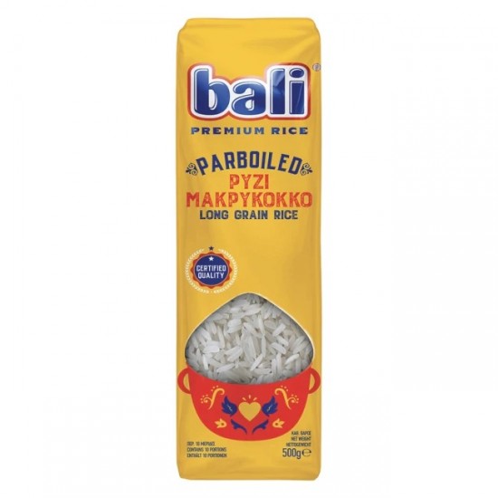 BALI 500G ΡΥΖΙ PARBOILED ΜΑΚΡΥΚΟΚΚΟ