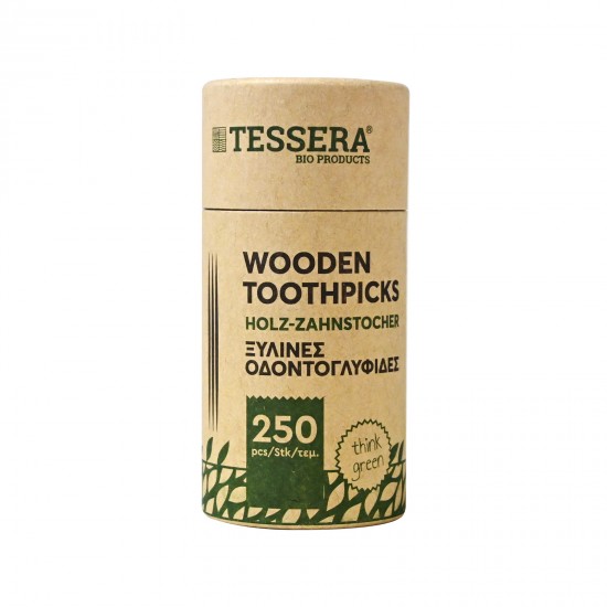 TESSERA 250-ΤΜΧ ΟΔΟΝΤΟΓΛΥΦΙΔΕΣ ΞΥΛΙΝΕΣ ΣΕ ΧΑΡΤΙΝΟ ΒΑΡΕΛΑΚΙ