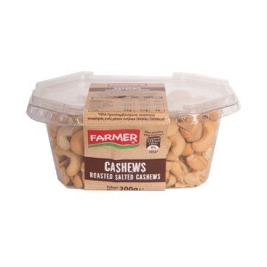 FARMER 200G CASHEWS ΑΛΑΤΙΣΜΕΝΑ / ΣΚΑΦΑΚΙ