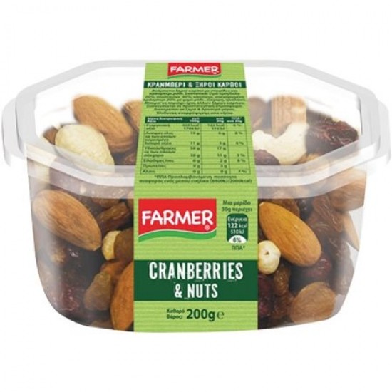 FARMER 200G CRANB. ΞΗΡ. ΚΑΡΠ. & ΣΤΑΦΙΔΕΣ / ΣΚΑΦΑΚΙ