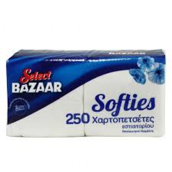 BAZAAR SOFTIES 250-ΤΜΧ ΧΑΡΤ/ΤΕΣ ΛΕΥΚΕΣ 24X24 ΕΣΤ/ΡΙΟΥ