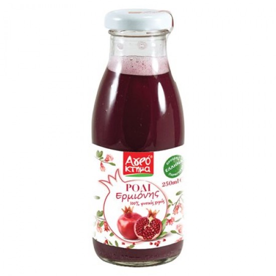 ΑΓΡΟΚΤΗΜΑ 250ML 100% ΦΥΣΙΚΟΣ ΧΥΜΟΣ ΡΟΔΙ ΕΡΜΙΟΝΗΣ
