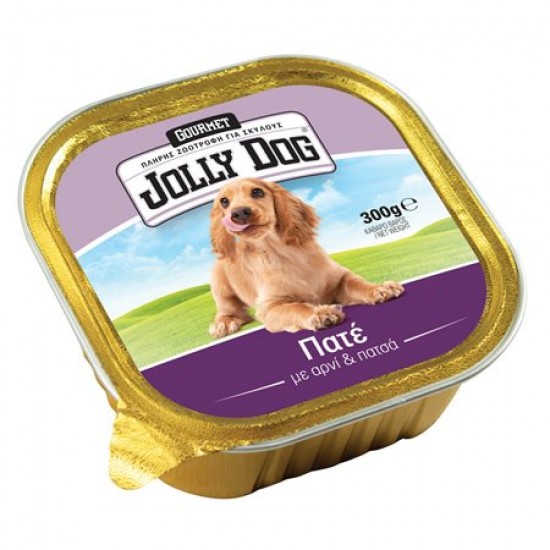 JOLLY DOG 300G ΣΚΥΛΟΥ ΠΑΤΕ ΑΡΝΙ-ΠΑΤΣΑΣ /ΔΙΣΚΑΚΙ
