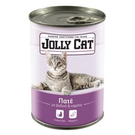 JOLLY CAT 400G ΓΑΤΑΣ ΠΑΤΕ ΒΟΔΙΝΟ-ΚΑΡΟΤΑ /EASY OPEN