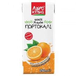 ΑΓΡΟΚΤΗΜΑ 250ML ΦΥΣ. ΧΥΜΟΣ 100% ΠΟΡΤΟΚΑΛΙ