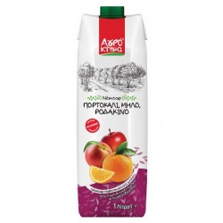 ΑΓΡΟΚΤΗΜΑ 1L ΝΕΚΤΑΡ ΠΟΡΤΟΚΑΛΙ ΜΗΛΟ ΡΟΔΑΚΙΝΟ