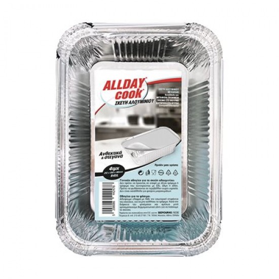 ALLDAY 4-ΤΜΧ ΣΚΕΥΗ ΑΛ. ΜΕ ΚΑΠ. R45L 213x150x40mm