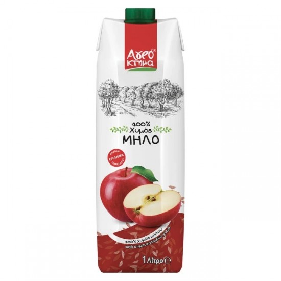 ΑΓΡΟΚΤΗΜΑ 1L ΧΥΜΟΣ 100% ΜΗΛΟ