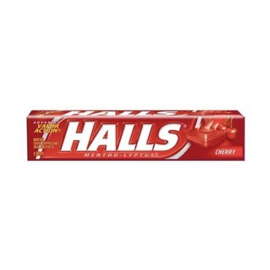 HALLS 32G ΚΑΡΑΜΕΛΕΣ CHERRY SUGAR FREE