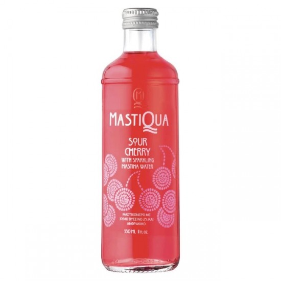 MASTIQUA 330ML GREEK SOUR CHERRY ΓΥΑΛΙΝΗ ΦΙΑΛΗ