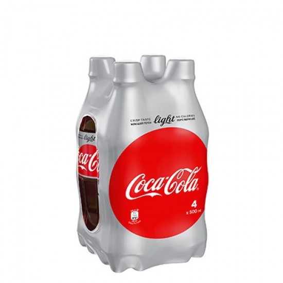 COCA COLA LIGHT 500MLX4 PET