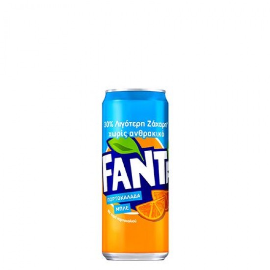 FANTA 330ML ΠΟΡΤΟΚΑΛΑΔΑ ΜΠΛΕ SLEEK