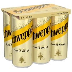 SCHWEPPES 330MLx6 TONIC WATER SLEEK KC