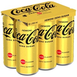 COCA COLA ZERO 330MLx6 LEMON SLEEK KC