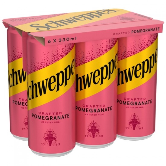 SCHWEPPES 330MLx6 POMEGRANATE SLEEK KC
