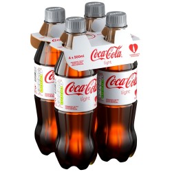 COCA COLA 500MLx4 LIGHT TOP CLIP PET