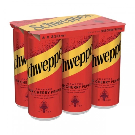 SCHWEPPES 330MLx6 SOUR CHERRY PEPPER