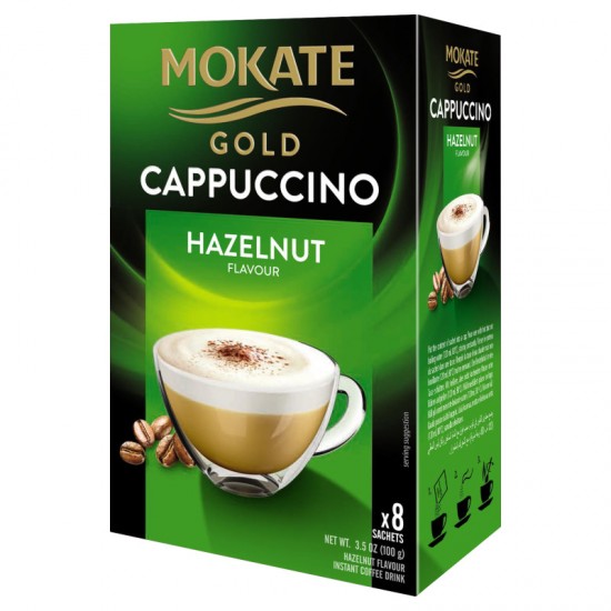 CAPPUCCINO GOLD HAZELNUT - MOKATE - 100 G