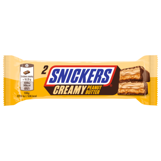 SNICKERS 36.5G CREAMY PEANUT BUTTER  ΣΟΚΟΛΑΤΑ