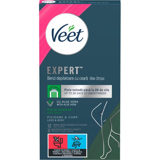 VEET ΤΑΙΝΙΕΣ ΑΠΟΤΡΙΧΩΣΗΣ ΣΩΜΑΤΟΣ ΜΕ ALOE VERA ALL SKIN 12ΤΜΧ