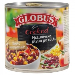 (-10%)GLOBUS 400G MEXICAN CHILI MIX /ΚΟΝΣΕΡΒΑ