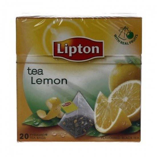 --LIPTON 1,7G x 20 ΜΑΥΡΟ ΤΣΑΙ - ΛΕΜΟΝΙ (ΠΥΡΑΜΙΔΑ)