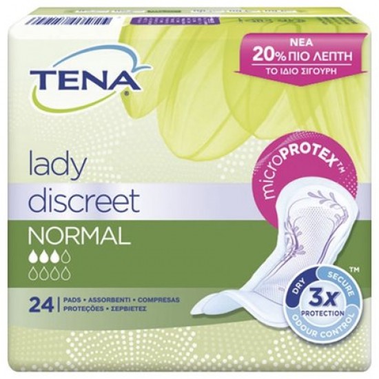 (-40%)TENA LADY 24-ΤΜΧ ΣΕΡΒΙΕΤΕΣ ΕΙΔ ΧΡΗΣΗΣ NORMAL DISCREET
