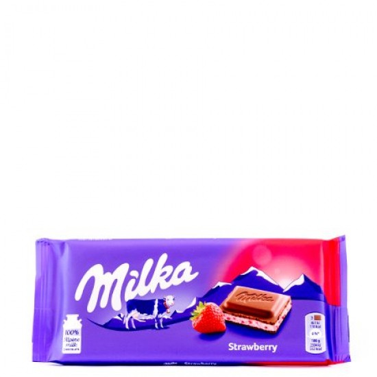 MILKA 100G ΣΟΚΟΛΑΤΑ ΜΕ ΦΡΑΟΥΛΑ