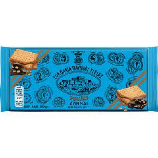 --ΠΑΥΛΙΔΗΣ 100G ΣΟΚΟΛΑΤΑ ΥΓΕΙΑΣ ΜΠΙΣΚΟΤΟ ΜΩΣΑΪΚΟ