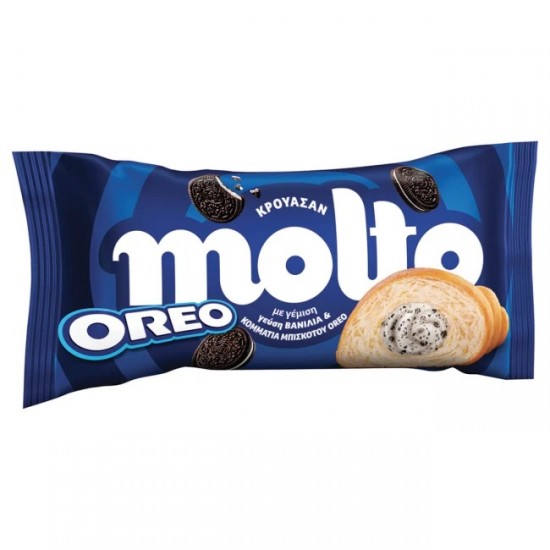 MOLTO 98G ΚΡΟΥΑΣΑΝ ΒΑΝΙΛΙΑ & ΜΠΙΣΚΟΤΟ OREO