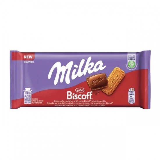 MILKA 90G ΣΟΚΟΛΑΤΑ BISCOFF