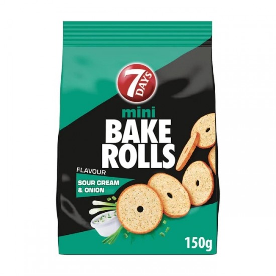 BAKE ROLLS 150G SOUR CREAM & ONION