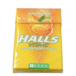 HALLS 28G ΚΑΡΑΜΕΛΕΣ CITRUS MIX VITA-C SUGAR FREE /ΚΟΥΤΙ
