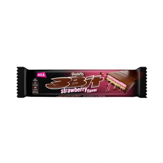 ΠΑΥΛΙΔΗΣ 65G 3-BIT ΣΟΚΟΛΑΤΑ BAR STRAWBERRY FL