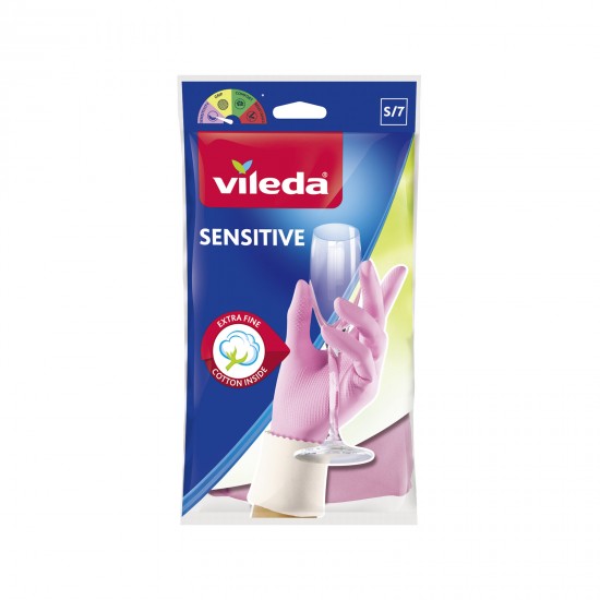 (-35%)VILEDA ΓΑΝΤΙΑ SMALL SENSITIVE ΡΟΖ