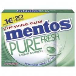 MENTOS PURE FRESH SLIM BOX SPEARMINT SUG. FREE