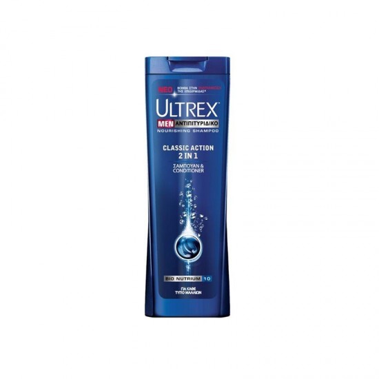 (-40%)ULTREX 360ML MEN ΣΑΜΠΟΥΑΝ CLASSIC 2IN1