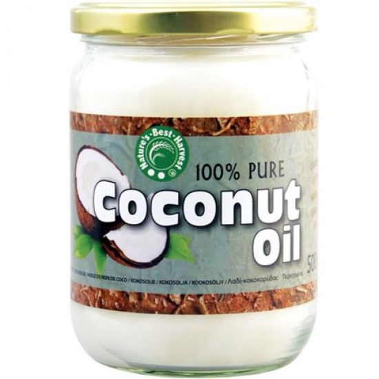 COCONUT OIL 500ML 100% PURE NATURE'S BEST HARVEST