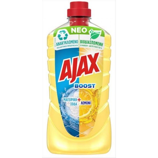 --AJAX 1L ΥΓΡΟ ΚΑΘ/ΚΟ BOOST ΜΑΓΕΙΡΙΚΗ ΣΟΔΑ & ΛΕΜΟΝΙ