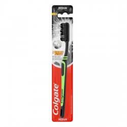 (-50%)COLGATE ΟΔΟΝΤΟΒΟΥΡΤΣΑ DOUBLE ACTION CHARCOAL ΜΕΤΡΙΑ